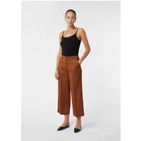 comma 7/8-Hose Hose Culotte aus schimmerndem Leinen-Viskose-Mix
