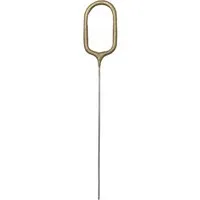 partydeco Tortenstecker, Wunderkerze Geburtstag 15cm Zahl 0 Gold 1 Stück