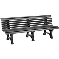 Blome Gartenbank Gartenbank Helgoland 3-Sitzer, Pflegeleichter Kunststoff, Weiß