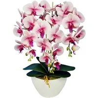 Kunstblume Orchidee, damich, Höhe 60 cm, Künstliche Orchidee im Blumentopf