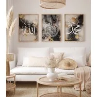 WANDKIND Poster Allah & Muhammad Set Premium IP718, ISlamisches Poster