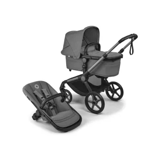Bugaboo Fox 5 Renew - Moon Grey - Kinderwagen-Set mit Liegewanne und Sitz