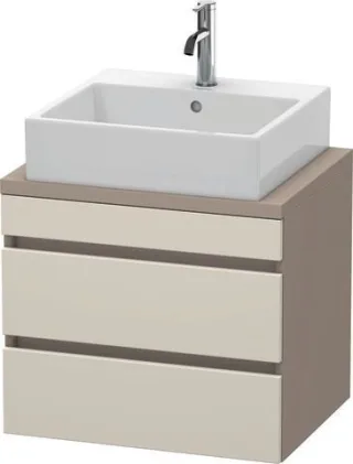 Duravit DuraStyle Konsolenwaschtischunterbau wandhängend Taupe & Basalt Matt 600x478x512 mm - DS5305 DS530509143