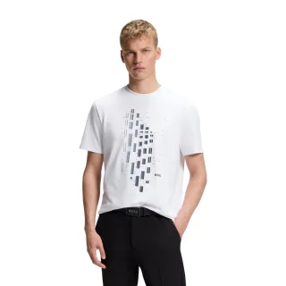 Boss - T-Shirt für Herren, Stretch, Regulär (Weiß)