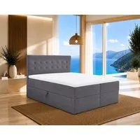 Best for Home Boxspringbett Polsterbett mit 7-Zonen-Taschenfederkernmatratze und Schubladen (Komplettset (Boxspringbett inkl. 2 Matratzen, Topper & Stauraum-Schubladen), 6-St., 140x200 160x200 180x200 200x200 cm)