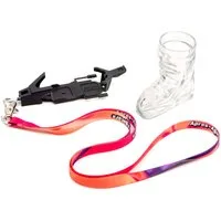 Deggelbam Schnapsglas Skigläser 4cl - Schnapsglas in Skiform - Apres Ski Party, Skiglas mit Bindung und Lanyard, Hergestellt in Deutschland