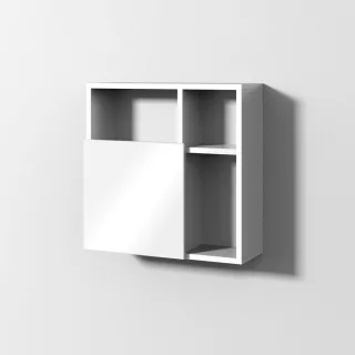 Sanipa 3way Würfelschrank, Weiß-Glanz, BS55078 BS55078