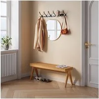 en.casa Sitzbank, »Lasdarvoo« 120 x 35 x 45 cm Bambus Natur