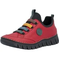 Rieker Slip-On Sneaker Slipper, Schlupfschuh, Halbschuh mit elastischem Einstieg