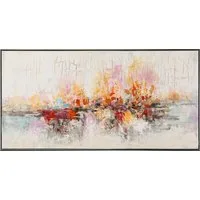 ArtUniverse Gemälde Warme Farbmelodie 72,5x142,5 cm, Abstrakt