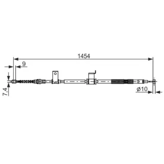 Bosch Handbremsseil hinten rechts Chevrolet Captiva Opel Antara