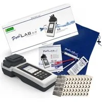 harren24 Pool-Wassertest Elekt. Wassertester PoolLAB 2.0 Photometer Set inkl.170 Testtabletten, Set inkl. 170 Testtabletten