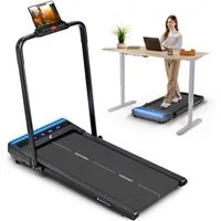 Sportstech Laufband sWalk Lite Plus, 2in1 Walking Pad für zu Hause, Transportrollen, Steigung, 12km/h