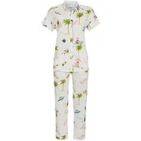 Ringella Schlafanzug Damen Pyjama geknöpft Urlaub (2 tlg) Modisches Design