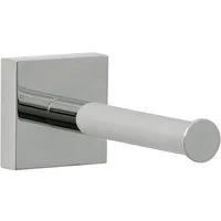 tesa Toilettenpapierhalter EKKRO Ersatzrollenhalter ohne Bohren - 5 cm : 12,5 cm : 5 cm (Packung, EKKRO), selbstklebender WC-Rollenhalter - chrom - silber glänzend