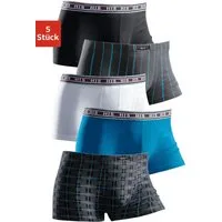 H.I.S Hipster (Packung, 5-St) knapp sitzende Boxershorts aus Baumwoll-Stretch