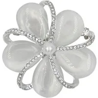 Firetti Brosche Schmuck Geschenk Ansteckschmuck Viola