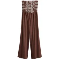 Next Jumpsuit Bandeau-Jumpsuit aus Jersey mit weitem Bein (1-tlg)