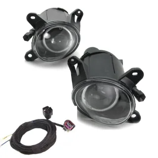 Nebelscheinwerfer Klarglas H3 Birnen + Kabelbaum für VW Passat 3BG B5 2000-2005