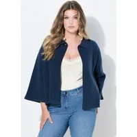 MIAMODA Strickjacke Strickjacke Cape-Form weite 3/4-Glockenärmel