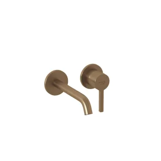 KLUDI NOVA FONTE Pura Waschtisch-Wand-Einhandmischer 180 ohne Ablaufgarnitur Brushed Bronze 20244N115