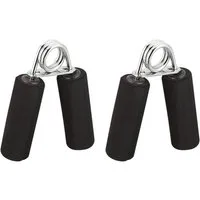 relaxdays Handmuskeltrainer Fingertrainer 2er Set, schwarz