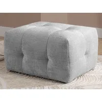 S-Style Möbel Polsterhocker Kozy im Bumpy-Design aus weichem Chenille-Stoff mit hohem Sitzkomfort