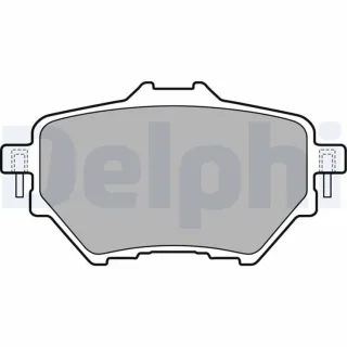 Delphi Bremsbel?ge hinten Citroen DS Opel Peugeot Toyota
