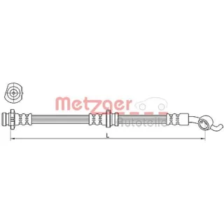 Metzger Bremsschlauch vorne rechts Nissan Micra 3 Note E11 NE11