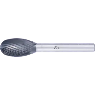 PFERD TOOLS Hartmetall Hochleistungsfrässtift Tropfen TRE Ø 12x20mm Schaft-Ø 6mm Z3 HICOAT beschichtet universal mittel - 21135107