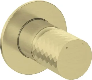 Neuesbad Serie 600 Hexa Unterputz Brausearmatur ohne Umstellung, gold gebürstet NB1DEBHS_R44L1