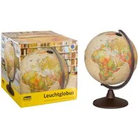 Idena Globus Idena 22904 - Leuchtglobus, im antiken Stil, mit LED Beleuchtung und
