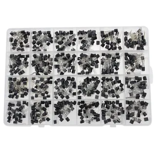600PCS S9012 2N3901 NPN PNP Transistor Assortment Kit TO-92 10V High Quality Components Wide Compatibility