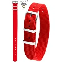 Pacific Time Uhrenarmband Wechselarmband Textil Nylon 16mm, Gratis Versand