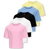 KIDS ONLY T-Shirt KOGREX S/S TOP JRS 5-PACK (Packung, 5-tlg)