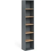 Vicco Hochschrank Viktor, Anthrazit/Goldkraft Eiche/Goldkraft Eiche, 40.2 x 188.6 cm (1-St)