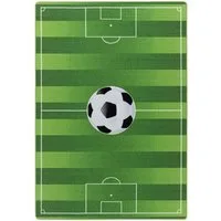 Teppium Teppich Fußballstadion, Rechteckig, Höhe: 7 mm, Kinderteppich Fußballstadion Teppich Kinderzimmer Rutschfest Waschbar