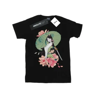 Disney - "Mulan Magnolia Collage" T-Shirt für Herren (Schwarz)