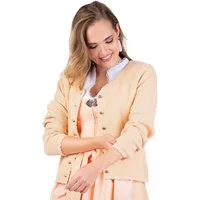 MarJo Trachtenstrickjacke Trachten Strickjacke - VILSECK II - flieder, peach