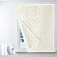Rosnek Gardine Thermovorhang Fenster Kälteschutz mit Magnetverschluss & Magic Tape, für Wohnzimmer und Schlafzimmer, Winter und Sommer