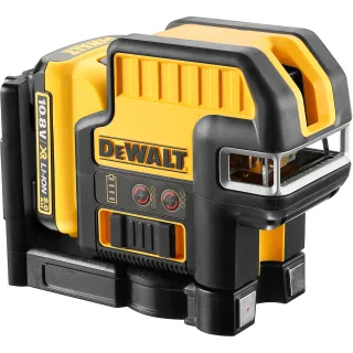 DEWALT Akku 5-Punkt/Kreuzlinienlaser rot 10,8V + Akku + Schnellladegerät - DCE0825D1R-QW