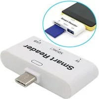 Bolwins C27 USB C zu SD, Micro SD/TF, USB 3.0 Kartenleser OTG Speicher Adapter Adapter USB-C (Typ C) Stecker zu USB-A Buchse / SD- & micro-SD-Kartenslot, 0 cm, OTG-Funktion, 3-in-1 Kartenleser, USB-3.1-Highspeed-Datenübertragung