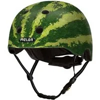 Melon Fahrradhelm Real Melon (matte), super leicht, Magnetverschluss, größenverstellbar, mehr als 50 Designs