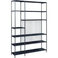 en.casa Standregal, »Rælingen« Metallgestell 180x120x33 cm Schwarz