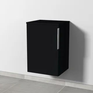 Sanipa 3way Unterschrank mit 1 Tür, Schwarz-Matt, UF14008 UF14008