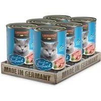 Leonardo Catfood Seefisch - hochwertiges Nassfutter ohne Getreide & Zuckerzusatz 6x400g, Nassfutter für: Katzen