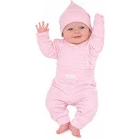 La Bortini Body & Hose Langarmbody Schlupfhose Mütze Baby Anzug für Neugeborene unisex (Erstlingsset für Jungen, 3-teilig) aus reiner Baumwolle, 44 50 56 62 68 74
