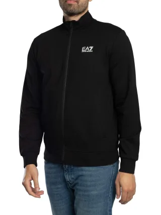 EA7 Aperta Zip Track Jacket, Schwarz
