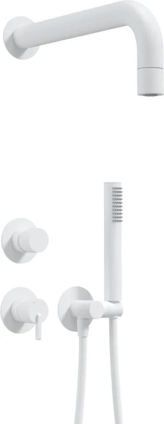 Neuesbad Serie 600 Unterputz Dusch-Set mit fester Kopfbrause Neuesbad Oberfläche: weiss matt NB1NQS_A9XK1