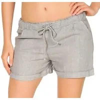 malito more than fashion Leinenhose malito Damen Shorts aus Leinen, lässige Bermuda, Pants für den Stran Damen Short aus Leinen